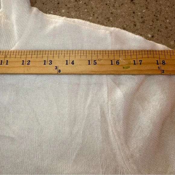 Napa Valley Mock Neck White Sweater size XL, Soft, Warm - Picture 4 of 9